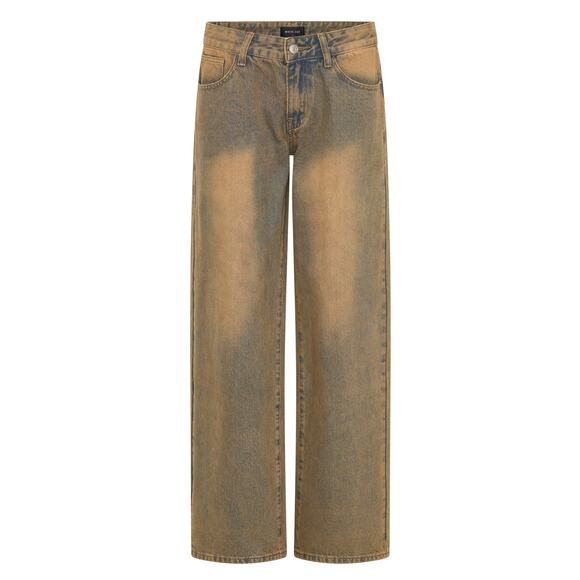 White Fox Bring the Style Wide Leg Low Rise Jeans NWT Sz Small - Picture 5 of 6